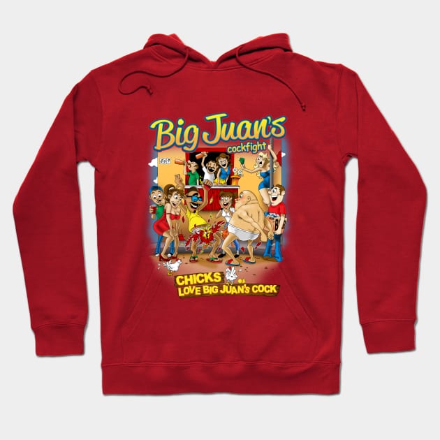 Big Juan's Cock Fight Hoodie by locoswagg